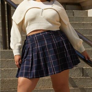 Eloquii plaid skirt